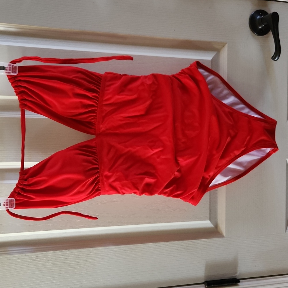 Red bathing suit